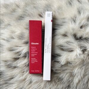 Glossier Black Cherry Lip Balm & Liner combo NIB